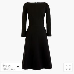 J.Crew black fit & fare sheath dress. NWT